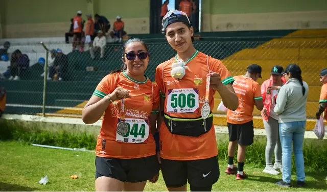 Podio de premiación de la carrera