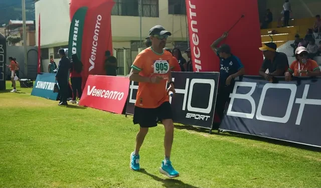 Podio de premiación de la carrera